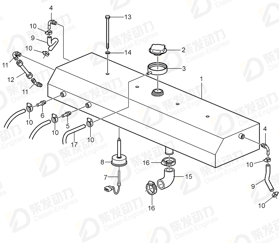 VOLVO Hose nipple 3595087 Drawing